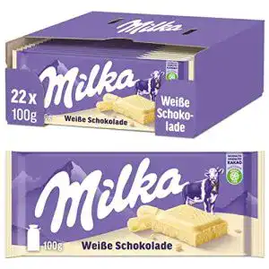 Weiße Schokolade Milka 22 x 100g, zartschmelzend