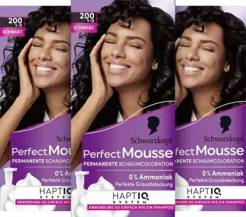 Schwarzkopf-Haarfarbe Perfect Mousse Schwarzkopf Permanent