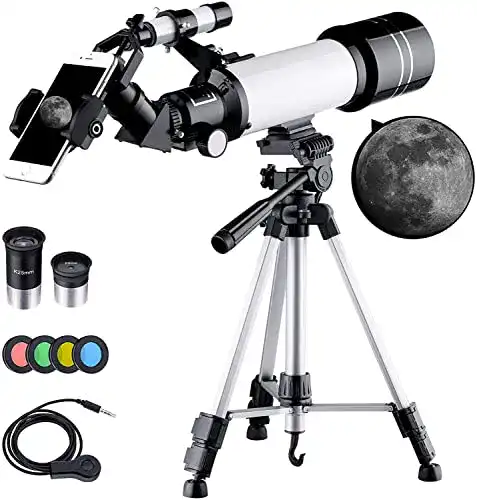 Teleskop BEBANG e für Astronomie, tragbares 70-mm-Refraktor