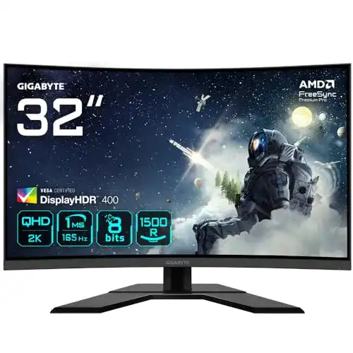 Gigabyte-Monitor Gigabyte G32QC A Gaming-Monitor 32 Zoll