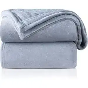 Sofadecke RATEL Kuscheldecke Flauschig Flanelldecke, Hellgrau