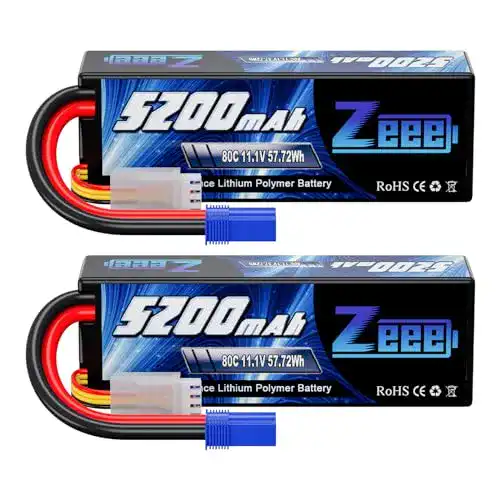 3S-LiPo Zeee 3S LiPo Akku 11,1V 80C 5200mAh Hardcase Batterie mit EC5