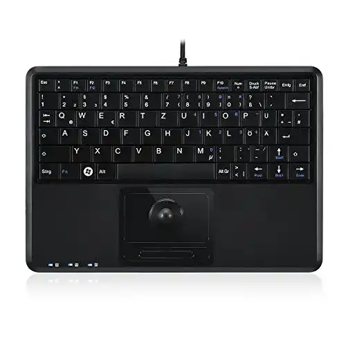 Tastatur mit Trackball Perixx PERIBOARD-509 Plus Super Mini