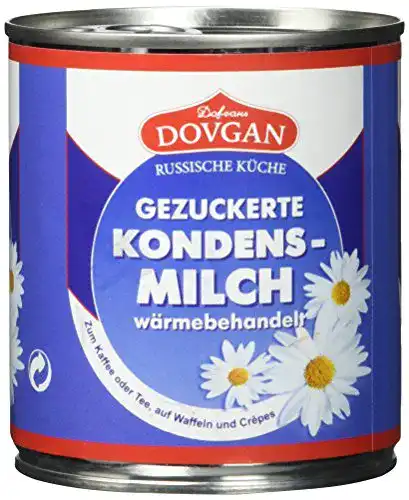 Kondensmilch Dovgan Gezuckert, 8 prozent Fett, (6 x 397 g)