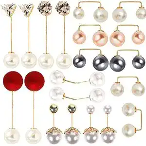 Hutnadel DOULEIN Künstliche PerlenBrosche, 20 Pcs