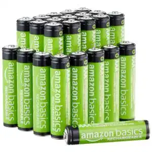 Akkus für Solarleuchten Amazon Basics AAA-Batterien, 800 mAh