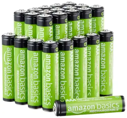 Akkus für Solarleuchten Amazon Basics AAA-Batterien, 800 mAh