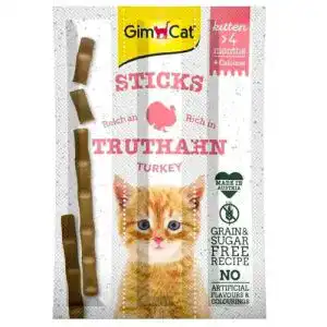 Katzensticks GimCat Sticks Kitten Truthahn – Softe Kaustangen