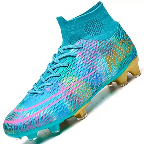 Fußballschuhe Herren WOWEI High Top Spike Cleats Outdoor