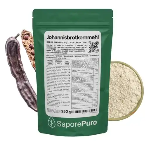 Die beste Johannisbrotkernmehl SaporePuro - Locust Bean Gum - 250gr 2026 Test Bestseller Johannisbrotkernmehl SaporePuro – Locust Bean Gum – 250gr