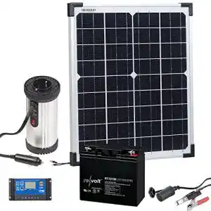 Solaranlage Garten reVolt Solarpaneel: Solarpanel (20 W) mit Akku