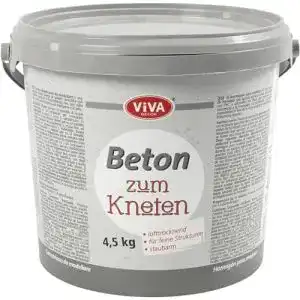 Knetbeton Viva Decor ® Bastel Beton zum Kneten, 4,5 kg Eimer