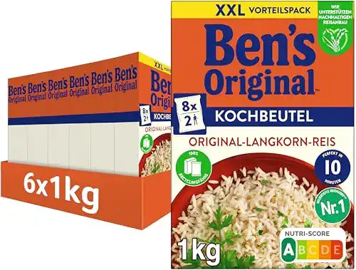 Reis BEN’S ORIGINAL Ben’s Original Original-Langkorn-, 6 x 1kg