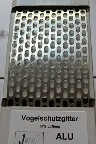 Lochblech Vogelschutzgitter Alu 100mm zu 10m