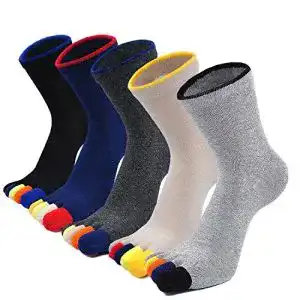Zehensocken Herren PUTUO Herren Zehensocken Baumwolle
