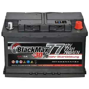 Autobatterie 77Ah BlackMax 12V