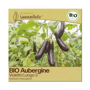 Auberginen-Samen Samenliebe BIO alte Sorte Violetta Lunga 3