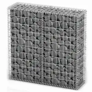 Gabionen vidaXL Gabione 100x100x30cm Steinkorb Stein Drahtkorb