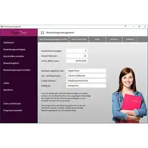 Bewerbungssoftware PepperTools Bewerbungsmappen Lebenslauf