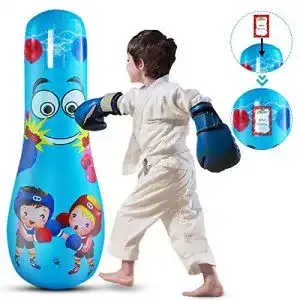 Aufblasbarer Boxsack Gojiny Kinder, 47 Zoll hoch Freistehend