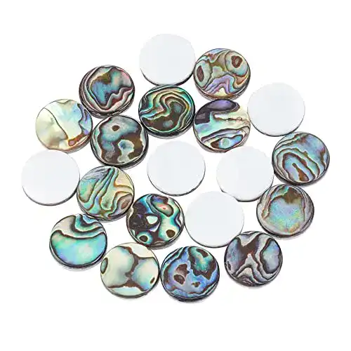 Abalone-Muschel SUPERFINDINGS 20pcs 12mm natürlich
