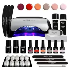 Gelnagel-Set Meanail Nagelstudio Set komplett, ® Paris Ruby XXL