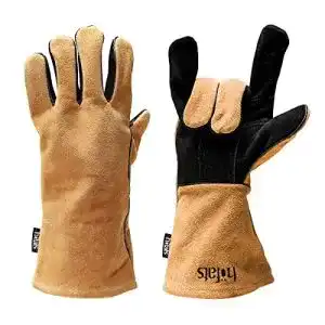 Grillhandschuhe (Leder) höfats, Leder und Kevlar, hitzebeständig