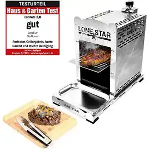 Oberhitzegrill weg-ist-weg.com LoneStar StarBurner Edelstahl