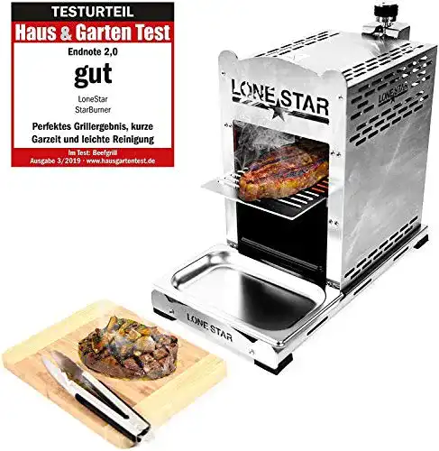 Oberhitzegrill weg-ist-weg.com LoneStar StarBurner Edelstahl