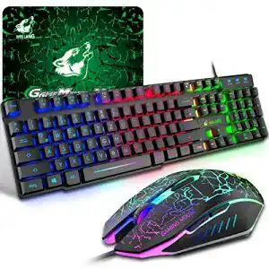 Gaming-Tastatur und -Maus ZIYOU LANG Set, QWERTZ German