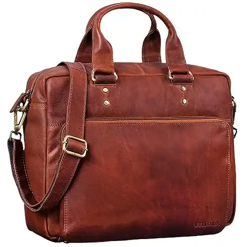Umhängetaschen STILORD ‘Jack’ Ledertasche Herren Vintage