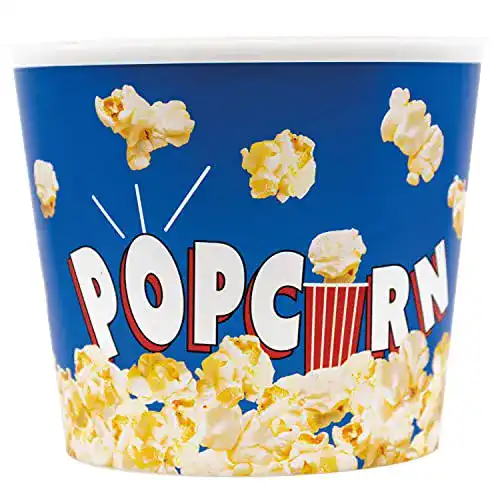 Popcorneimer Procos 91639 aus Kunststoff, Popcorn Motiv, 2,2 L