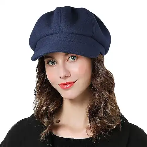Ballonmütze Superora Damen Schirmmütze Barett Cap Gatsby