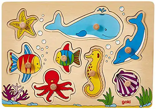 Die beste Goki-Spielzeug goki 57953 Steckpuzzle, Bunt 2026 Test Bestseller Goki-Spielzeug goki 57953 Steckpuzzle, Bunt