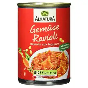 Dosenravioli Alnatura Bio Gemüse-Ravioli, vegan, 6 x 400 g