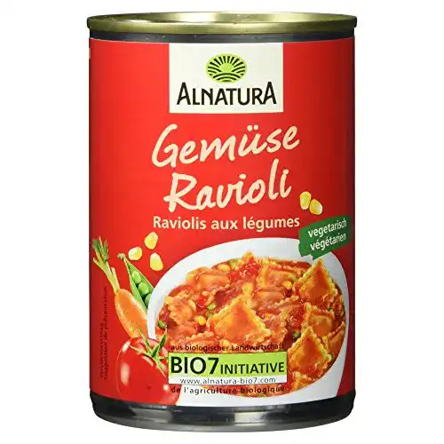 Dosenravioli Alnatura Bio Gemüse-Ravioli, vegan, 6 x 400 g