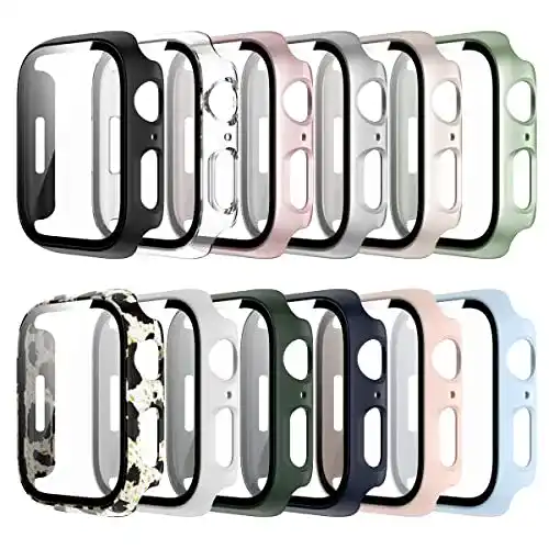 Apple-Watch-7-Hülle Haojavo [12 Stück] Schutzhülle für Apple