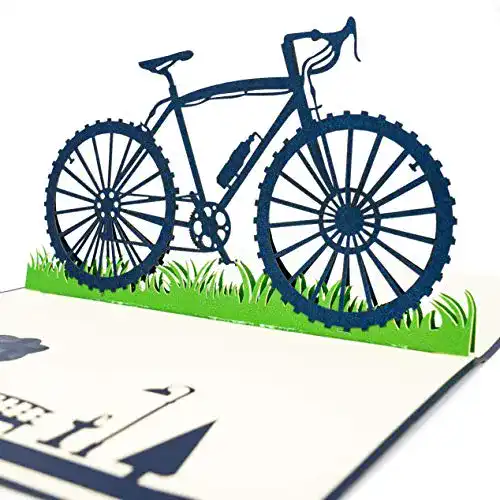 Fahrradkarte LIMAH ® Pop Up Geburtstagskarte Fahrrad-Karte 3D