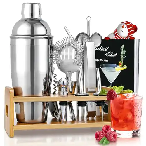 Cocktail-Shaker Godmorn Cocktail Set, Edelstahl, 15 Teilig
