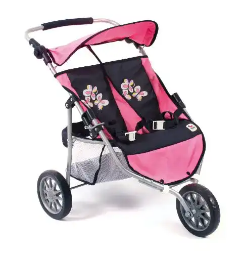 Puppenwagen Bayer Chic 2000 697 46 – Zwillings-Jogger