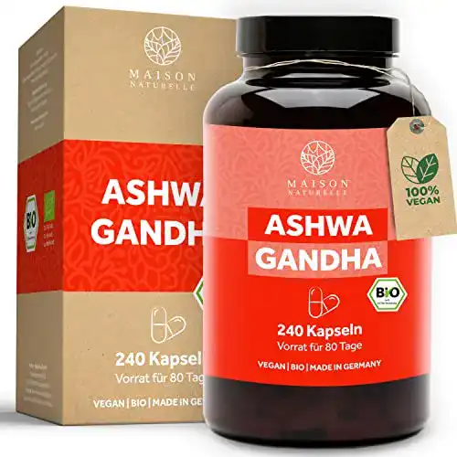 Bio-Ashwagandha-Kapseln Maison Naturelle ® 180 Stück