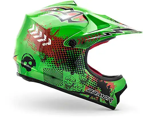 Kinder-Motorradhelm Armor HELMETS® AKC-49 „Green“