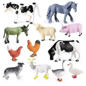 Bauernhoftiere SIENON 12Pcs Mini Bauernhof Tierfiguren