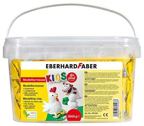 Knetbeton Eberhard Faber 570103 EFAPlast Kids, weiß, 3 kg