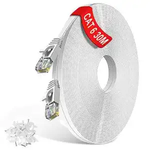 Cat6-Kabel TBMax 30m Cat6 Netzwerkkabel -Flach