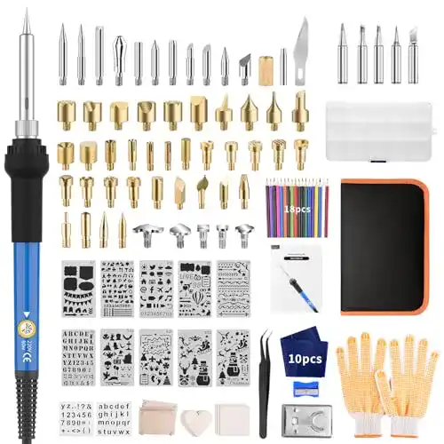 Brandmalerei-Set AOZOY Brandmalerei Lötkolben Set 113PCS Lötset