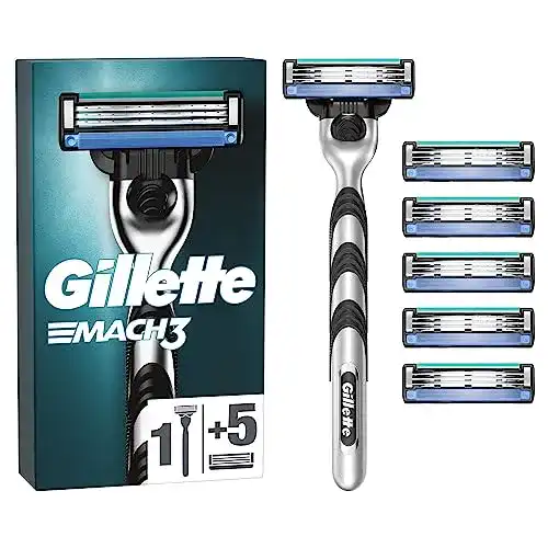 Gillette-Rasierer Gillette Mach3 Nassrasierer + 6 Rasierklingen