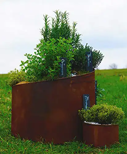 Kräuterspirale Novaliv Naturrost Kräuterschnecke (41 cm Hoch)