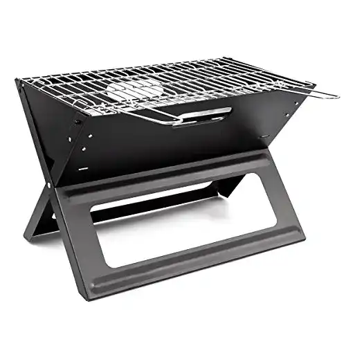 Klappgrill Relaxdays, praktisch, tragbar, inkl. Rost und Kohleschale
