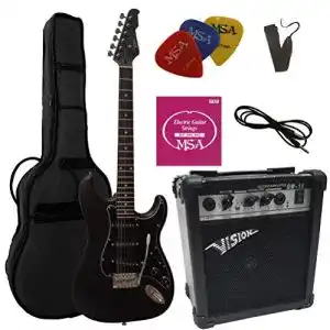 MSA-Gitarre MSA ELEKTROGITARRE MATT SCHWARZ- E-GITARRE